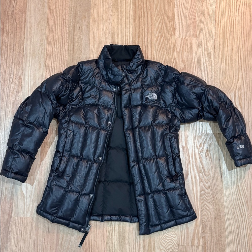 The North Face Black Girls' Puffy 550 Down Coat